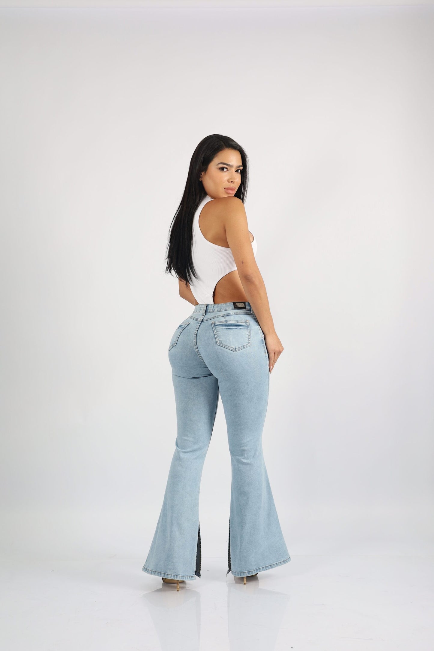 Jeans Flare Kinsgton Push Up Drap